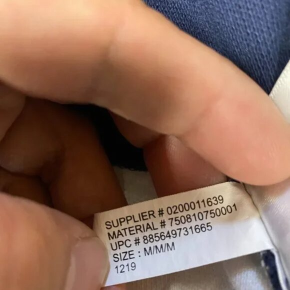 Chaps Golf Shirt Men Medium M Navy Blue White Color Block Everyday Polo - Picture 8 of 8